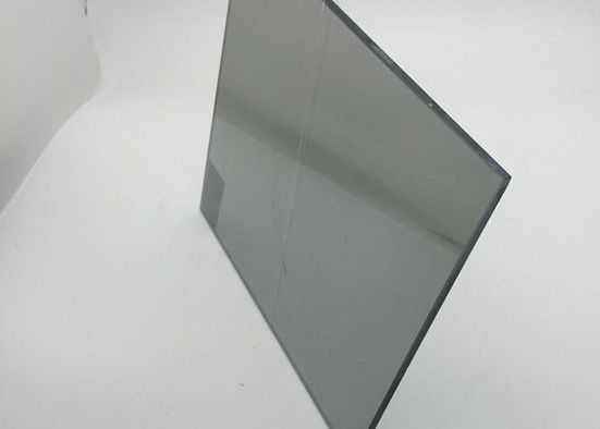 Acid Resistant 4mm Tempered Glass , Black Smoked Glass Size Customized